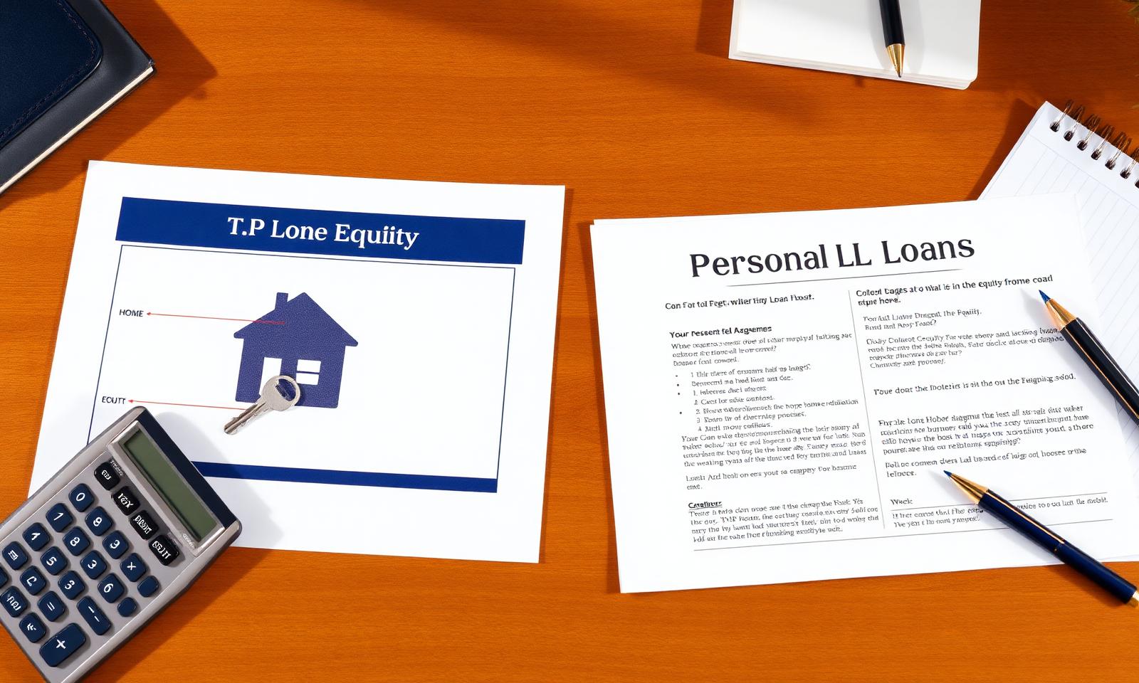Comparison of a personal loan agreement and a home equity loan document
